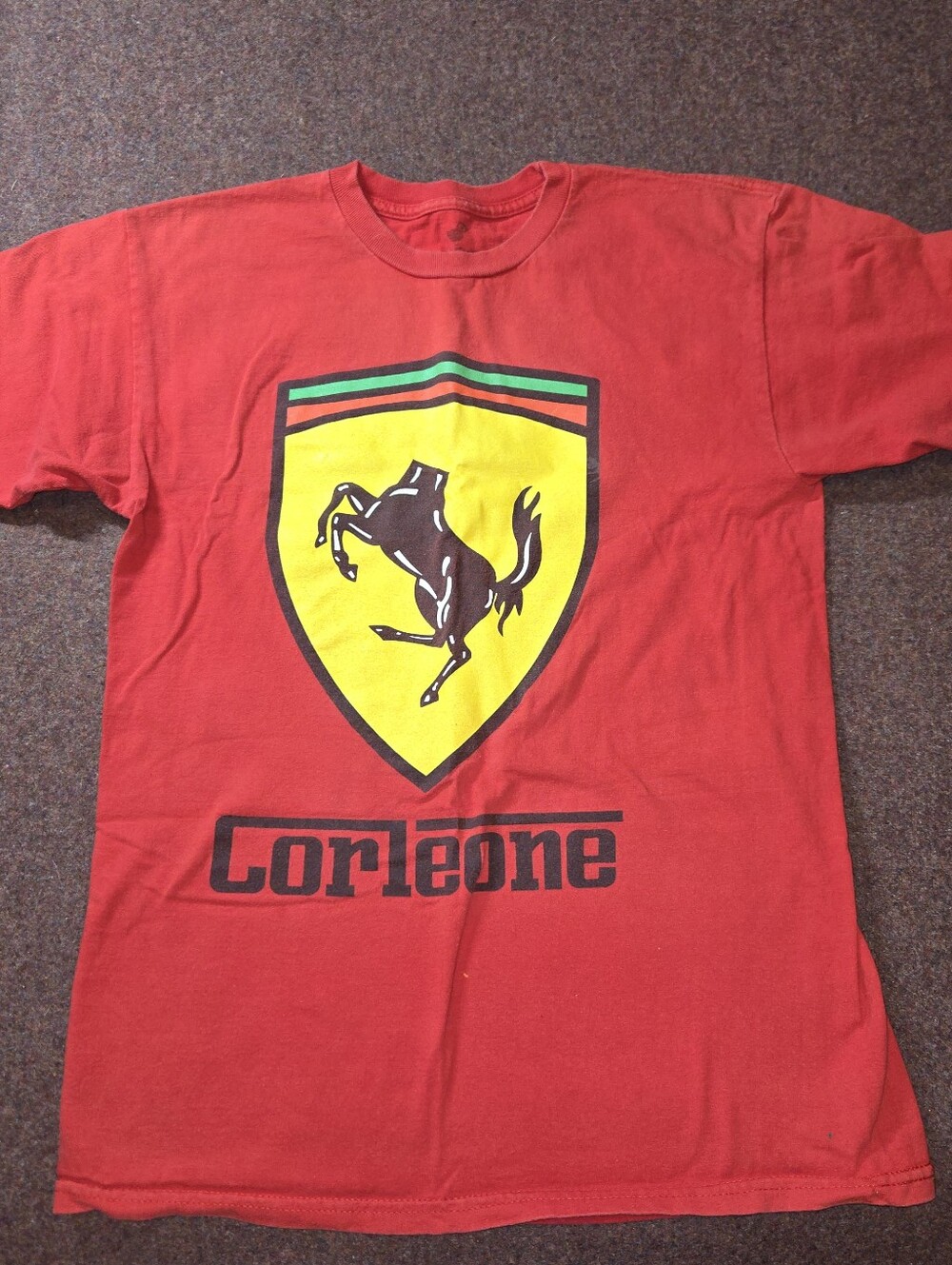 Scuderia Corleone Parody t-shirt Mashup of the Ferrari logo and The Godfather